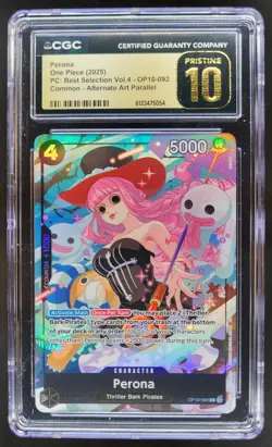 2025 ONE PIECE PERONA ALT ART OP10-092 CGC 10 PRISTINE RC7 - Image 1
