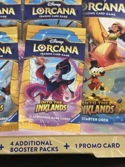 New Disney Lorcana Inklands Bundle Box Pirate Mickey Mouse Foil Promo NEWM - Image 3