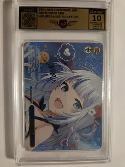 AP 10 Weiss Schwarz Gawr Gura Signed Signature Hololive HOL/W104-142SSP SSP - Image 1