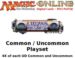 MTGO Magic Online UD Urza's Destiny Playset 396 Cards 4x Common/Uncommon - Image 1