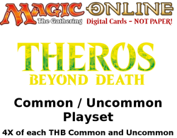 MTGO Magic Online THB Theros Beyond Death Playset 744 Cards 4x Common/Uncommon - Image 1