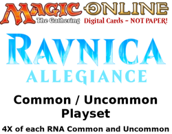 MTGO Magic Online RNA Ravnica Allegiance Playset 764 Cards 4x Common/Uncommon - Image 1
