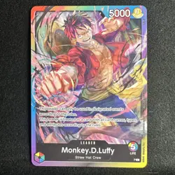 Monkey.D.Luffy "P," Leader, "Not For Sale" Promo, One Piece card, BAISAI, tag SP - Image 1