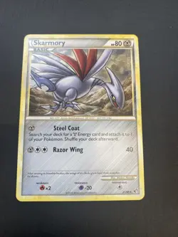 Skarmory 21/90 HGSS Undaunted Pokemon Card - Image 1