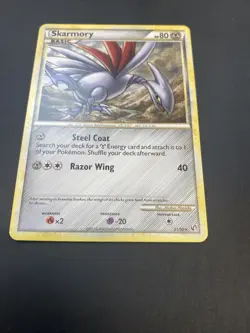 Skarmory 21/90 HGSS Undaunted Pokemon Card - Image 2