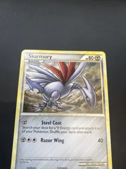 Skarmory 21/90 HGSS Undaunted Pokemon Card - Image 3