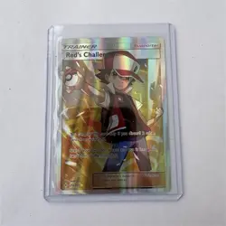 Pokemon Red's Challenge Full Art Holo Trainer Card 213/214 - Image 1