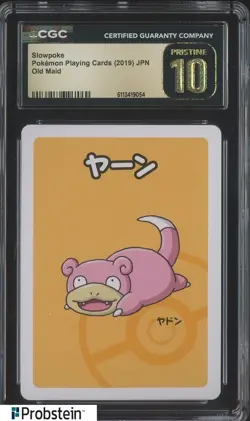 2019 Pokemon Japanese Playing Cards Old Maid Slowpoke CGC 10 PRISTINE - Image 1