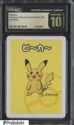 2019 Pokemon Japanese Playing Cards Old Maid Pikachu CGC 10 PRISTINE #1 - Image 1