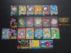 1999 Topps Pokemon Series 1 2 3 Checklist Foil Blue Black Logo Lot x23 *HP/DMG* - Image 1