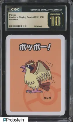 2019 Pokemon Japanese Playing Cards Old Maid Pidgey CGC 10 PRISTINE - Image 1
