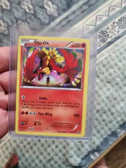 LP/NM Pokemon TCG Ho-Oh XY153 Black Star Promos Holo Card - Image 1