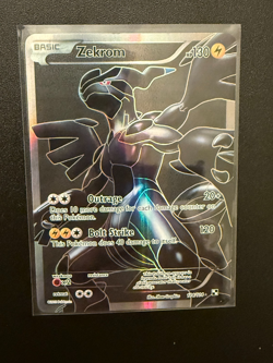 ZEKROM 114/114 BLACK & WHITE BASE FULL ART HOLO POKEMON CARD MP- 114/114 - Image 1