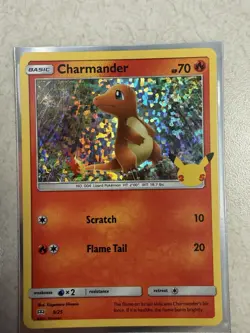 Pokemon Charmander 9/25 McDonald's 25th Anniversary Promo Holo Card NM - Image 1
