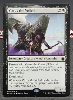 MTG Virtus the Veiled- DAMAGED -Battlebond Magic the Gathering Card #007 - Image 1