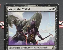 MTG Virtus the Veiled- DAMAGED -Battlebond Magic the Gathering Card #007 - Image 3