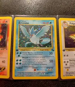 Pokemon TCG Rockets Moltres, Articuno, Pidgeot 1st Edition Holo 1999, 3 Card Lot - Image 3