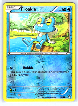 Froakie [Reverse Holo] 38/122 Breakpoint LP Pokemon Card - Image 1
