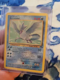 Articuno 17/62 Fossil Non-Holo Rare Pokemon WOTC Vintage - Image 1