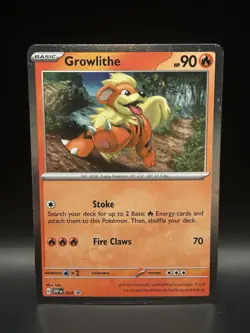 Growlithe 024 (2x Swirl) - Pokemon Scarlet & Violet Black Star Promo Card - NM - Image 1