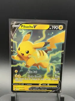 Pikachu V SWSH063 SWSH: Sword & Shield Promo Cards Holo - Image 1