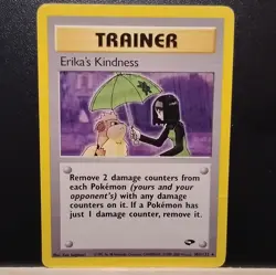 Pokemon Erika's Kindness Gym Challenge Trainer Rare Card 103/132 2000 TCG - Image 1