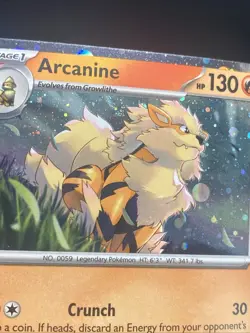 Arcanine Promo SV: Scarlet & Violet Promo Cards 011 LP Mew Tail Swirl - Image 2