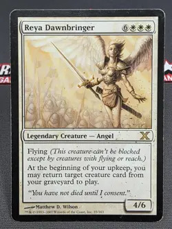 MTG Reya Dawnbringer- DAMAGED -10th Edition Magic the Gathering Card #035 - Image 1