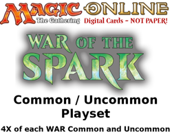 MTGO Magic Online WAR War of the Spark Playset 784 Cards 4x Common/Uncommon - Image 1