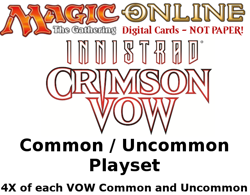 MTGO Magic Online VOW Innistrad: Crimson Vow Playset 772 Cards 4x C/U - Image 1