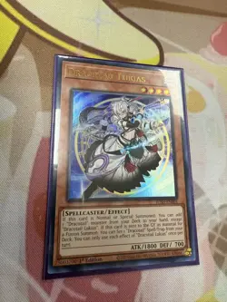 Yugioh Dracotail Lukias JUSH-EN001 1st Edition Ultra Rare Near Mint - Image 1