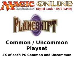 MTGO Magic Online PS Planeshift Playset 396 Cards 4x Common/Uncommon - Image 1