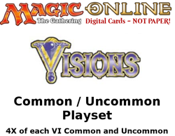 MTGO Magic Online VI Visions Playset 468 Cards 4x Common/Uncommon - Image 1