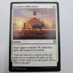 Swords to Plowshares 0037 MTG Commander: Aetherdrift Uncommon - Image 1