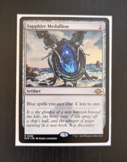 SAPPHIRE MEDALLION Rare Modern Horizons 3 Near Mint MTG - Image 1