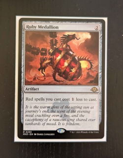 RUBY MEDALLION Rare Modern Horizons 3 Near Mint MTG - Image 1