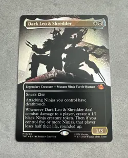 Dark Leo & Shredder - MTG Teenage Mutant Ninja Turtles TMT 0220 Foil NM - Image 1