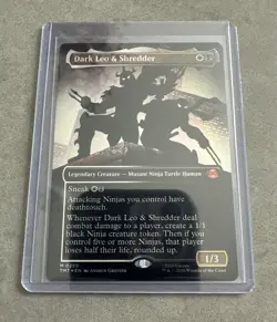 Dark Leo & Shredder - MTG Teenage Mutant Ninja Turtles TMT 0220 Foil NM - Image 3