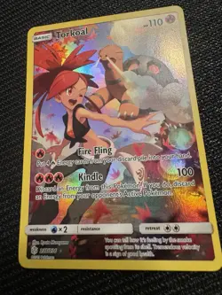 Pokemon TCG Torkoal 237/236 Secret Rare Full Art, Sun & Moon Cosmic Eclipse - Image 2