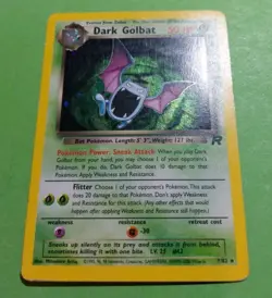 Dark Golbat 7/82 Team Rocket Holo Pokemon, HP - Image 2
