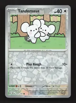 Tandemaus 157/191 Common Surging Sparks Pokemon Reverse Holo Near Mint - Image 1