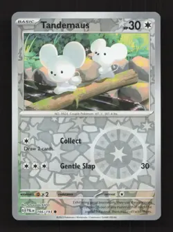 Tandemaus 166/193 Common Paldea Evolved Pokemon Reverse Holo Near Mint - Image 1
