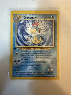 Pokemon Croconaw 31/111 Neo Genesis 1st Edition Uncommon Regular Stage 1 HP 70 - Image 1