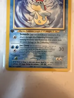 Pokemon Croconaw 31/111 Neo Genesis 1st Edition Uncommon Regular Stage 1 HP 70 - Image 3