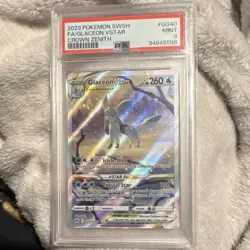 Pokemon Glaceon VSTAR GG40/GG70 Crown Zenith Ultra Rare Holo PSA 9 260 HP - Image 1