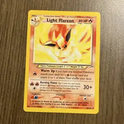 Pokemon Light Flareon Neo Destiny 46/105 Uncommon 80 HP Stage 1 Regular Card - Image 1