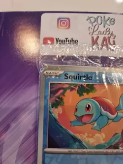 SV: 151 Squirtle Reverse holo Pokemon Center Stamped Promo Sealed 007/165 #2 - Image 3