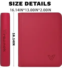 pokemon Laser Engraved RED 9 Pocket Eeveelution Top Loader Binder Made To Order - Image 1