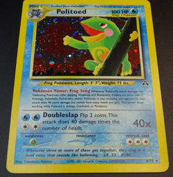 1999 Pokemon Neo Discovery Holo Politoed 8/75 - Image 1