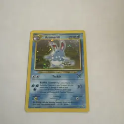 Azumarill 2/111 Neo Genesis Holo Rare Pokemon English WOTC MP - Image 1